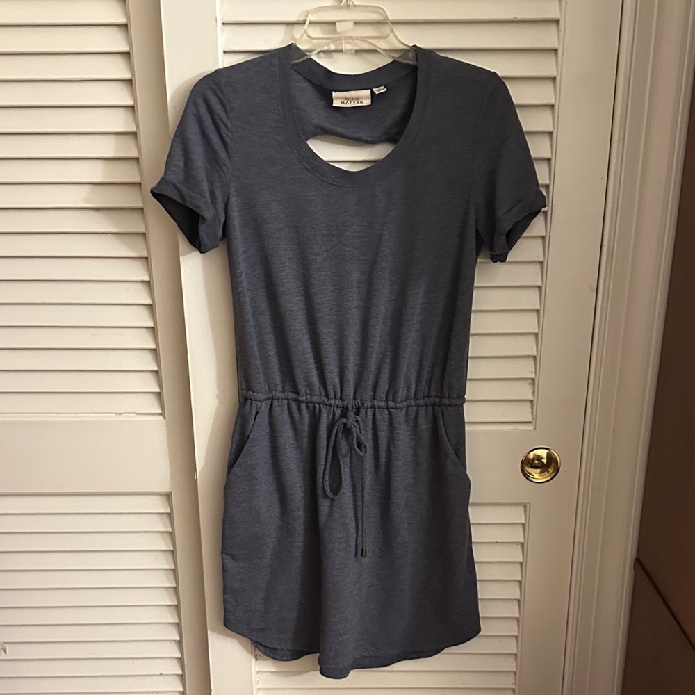 Elegant Charcoal Mini Dress